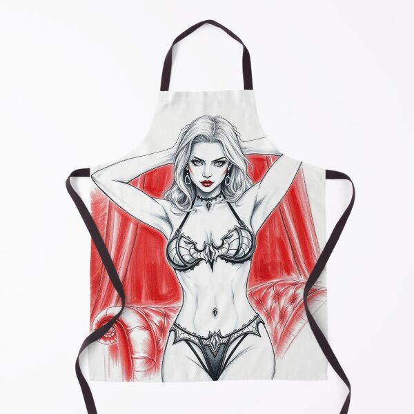 Item preview, Sexy Vampire Girl illustration designed and sold by Vintage Designs +.