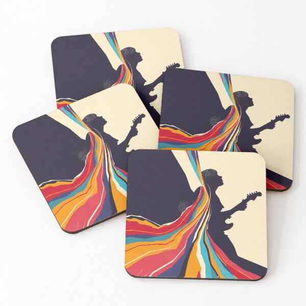 Item preview, Abstract Guitarist Illustration | Psychedelic Music Flow & Retro Aesthetic designed and sold by djovan.