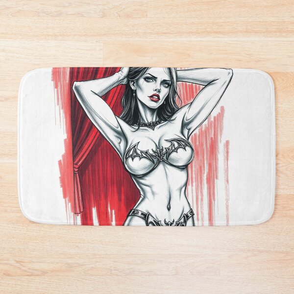 Item preview, Sexy Vampire Girl illustration designed and sold by Vintage Designs +.