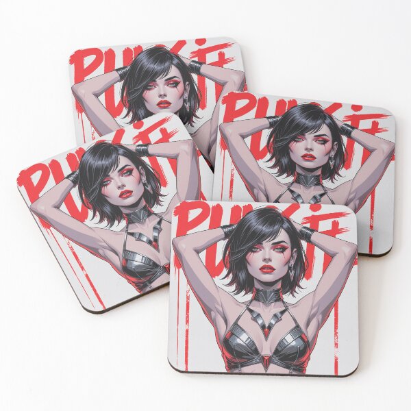 Item preview, Sexy Vampire Girl illustration designed and sold by Vintage Designs +.