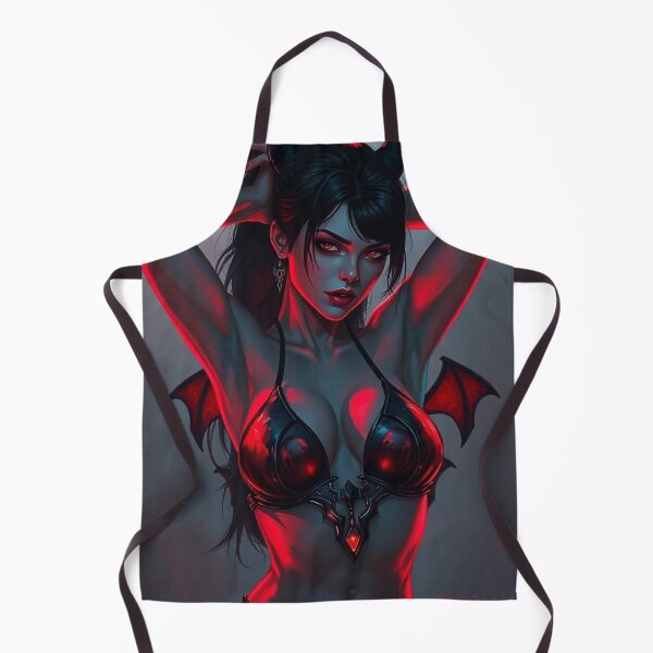 Item preview, Sexy Vampire demon horror Girl illustration designed and sold by Vintage Designs +.