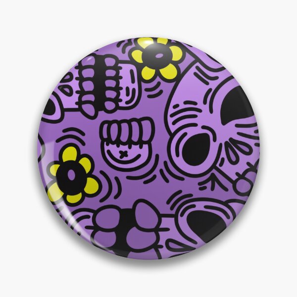 Item preview, Purple patch o skullz  designed and sold by BONZEINK.