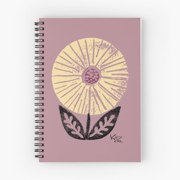Item preview, Flower in light yellow, purple and black designed and sold by KOUZZA.