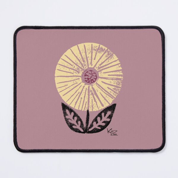 Item preview, Flower in light yellow, purple and black designed and sold by KOUZZA.