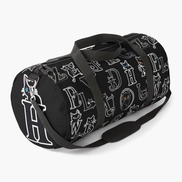 Item preview, Black Capital Letter H Monogram with Black Cat | Alphabet Letters | Cat Illustration designed and sold by UnhingedBird.