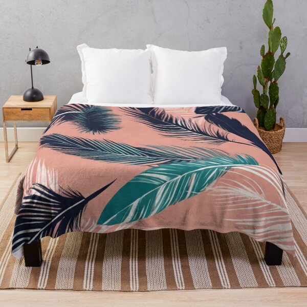Item preview, Boho Luxe Feather Pattern – Terracotta & Teal designed and sold by OurBarcode.