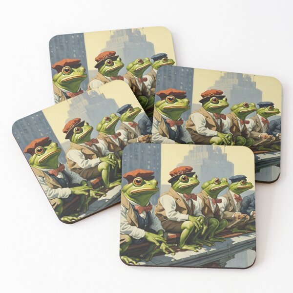 Item preview, Frogs atop a Skyscraper | Version 7 designed and sold by NickWhittleArt.