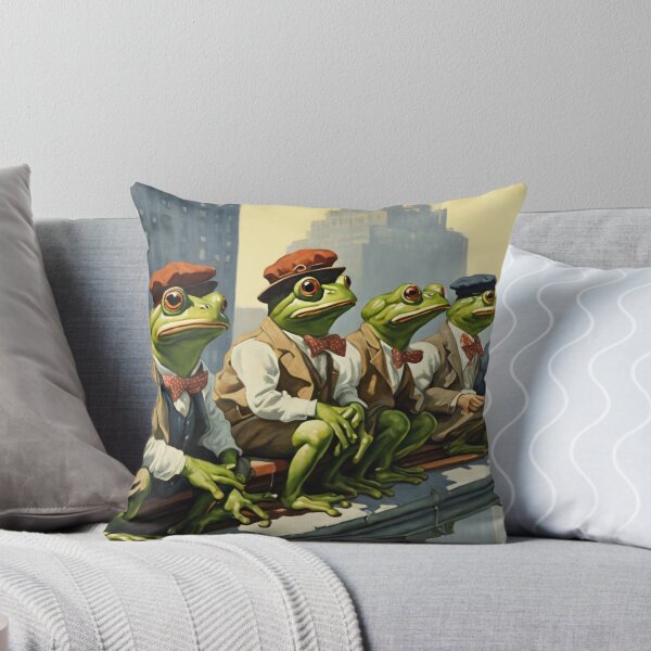 Item preview, Frogs atop a Skyscraper | Version 7 designed and sold by NickWhittleArt.