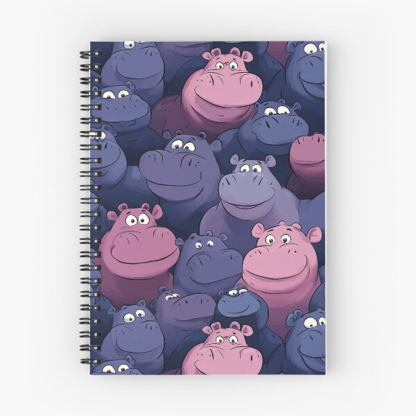 Item preview, Cute Hippo Pattern designed and sold by KiwiGrizzly.
