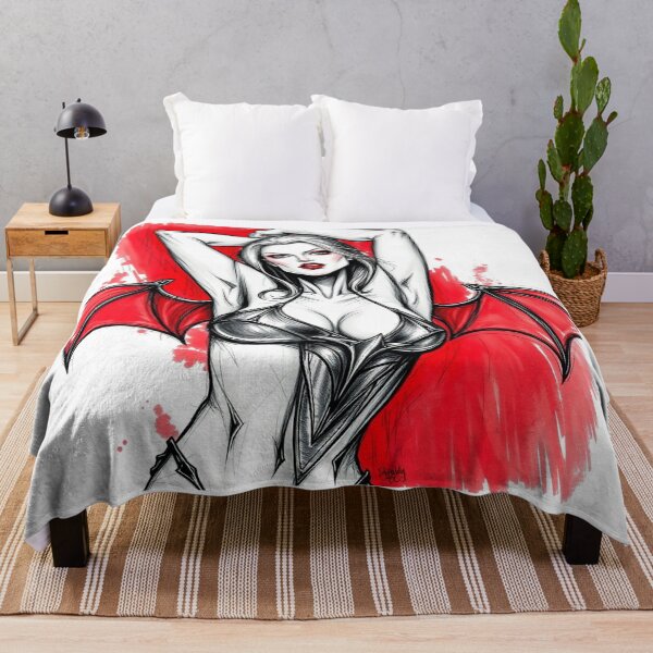 Item preview, Sexy Vampire demon horror Girl illustration designed and sold by Vintage Designs +.