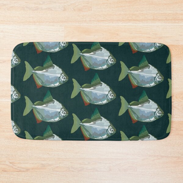 Item preview, S is for Silver Dollar Fish,Silver Dollar Fish – Shiny Freshwater Tropical Aquarium Fish Illustration designed and sold by PrettylittlepastelUk.