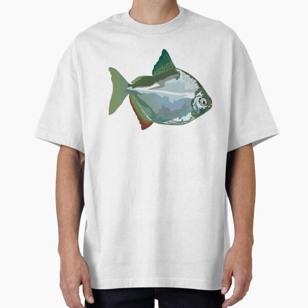 Artikel-Vorschau von S steht für Silberdollarfisch, Silberdollarfisch – glänzende Illustration eines tropischen Süßwasseraquariumfisches, designt und verkauft von PrettylittlepastelUk.