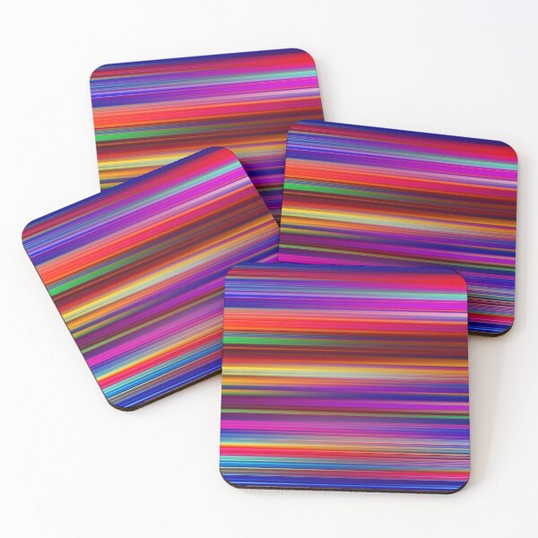Item preview, Rainbow Motion: arte con rayas de espectro horizontal designed and sold by Patternair.