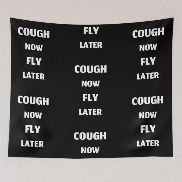 Item preview, Cough now fly later, funny cough syrup designed and sold by Merchattack.
