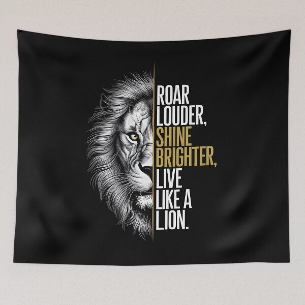 Item preview, Louder Shine Brighter Live Like a Lion designed and sold by Abdu  Innovations.