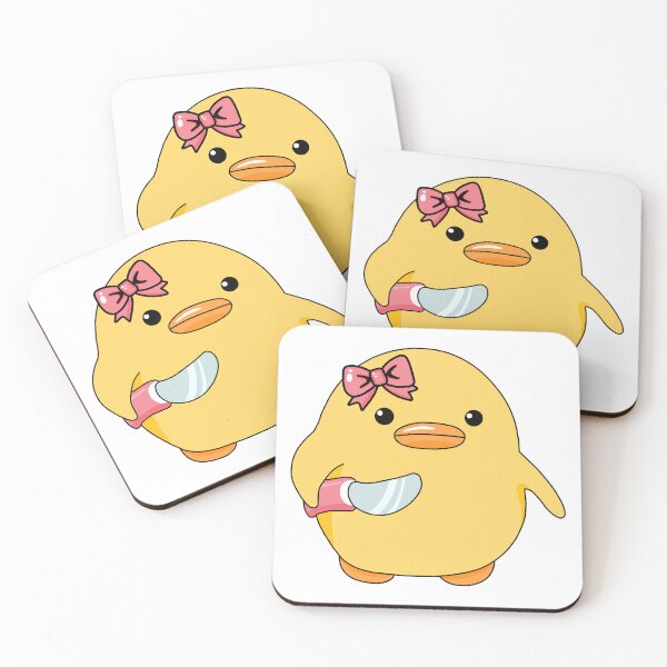 Item preview, Angry little duckling with a knife and hair bow designed and sold by SamyraPereira.