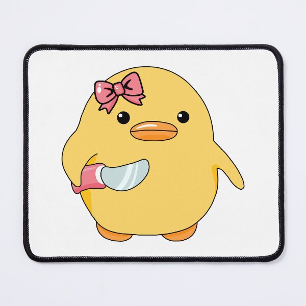 Item preview, Angry little duckling with a knife and hair bow designed and sold by SamyraPereira.
