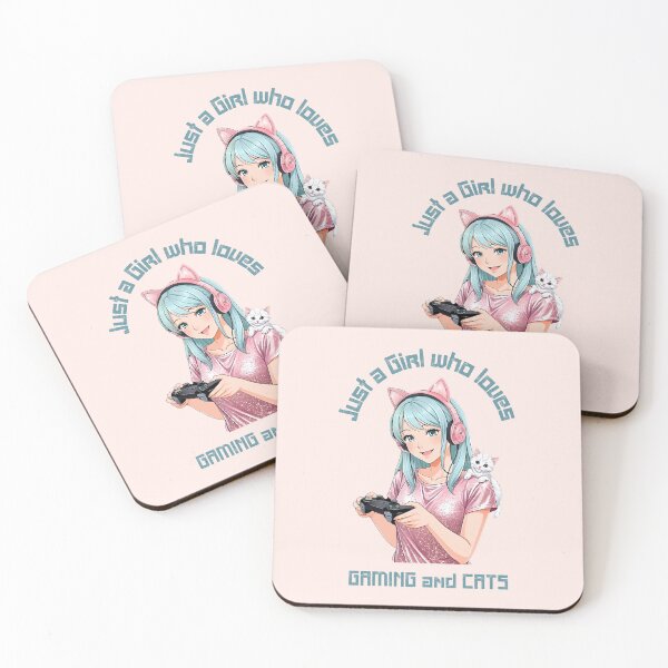 Item preview, Just a girl who loves gaming and cats designed and sold by FatBirdie.