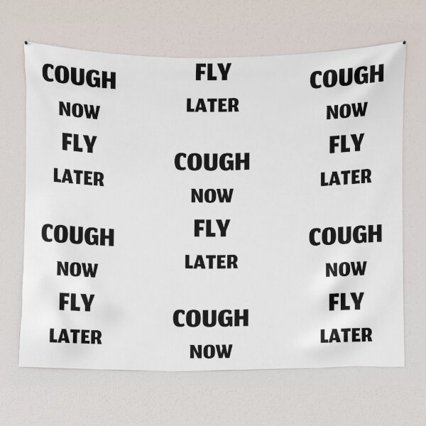 Item preview, Cough now fly later, funny cough syrup designed and sold by Merchattack.