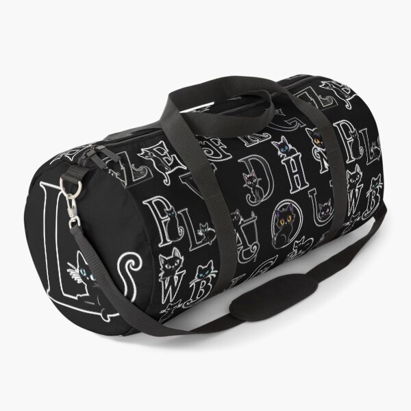 Item preview, Black Capital Letter L Monogram with Black Cat | Alphabet Letters | Cat Illustration designed and sold by UnhingedBird.