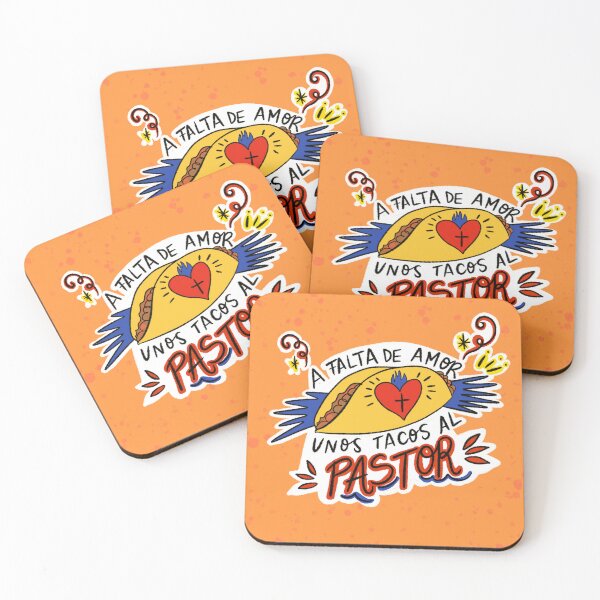 Item preview, In the absence of love, some tacos al pastor designed and sold by Pretty Postcards.