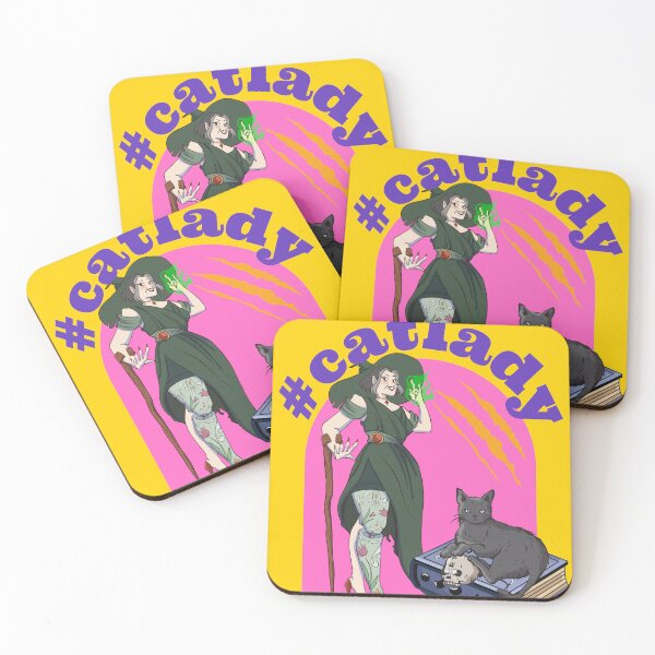 Item preview, #CatLady – Witchy, Fierce, and Proud Cat Lover Art designed and sold by GraficiarniaAK.