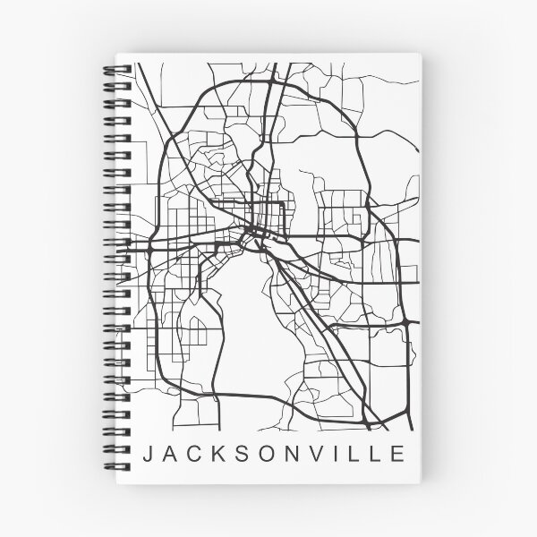 Item preview, Jacksonville FL Minimalist City Street Map Dark Design designed and sold by Andrewkgolf.