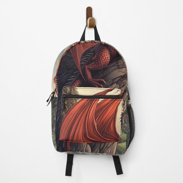 Item preview, Red Dragon on Mountaintop designed and sold by PetsArt.