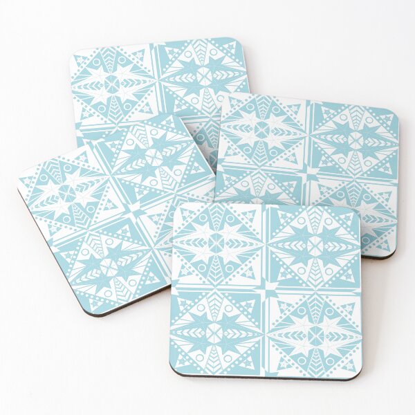 Item preview, Blue and White Patchwork Stars designed and sold by FreshFunkyRetro.