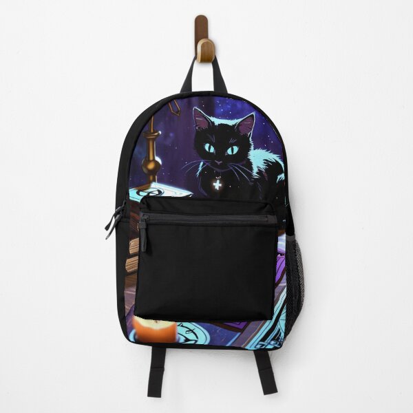 Vista previa del artículo con la obra «Gato negro con cartas de tarot», diseñado y vendido por Kowaii Shop.