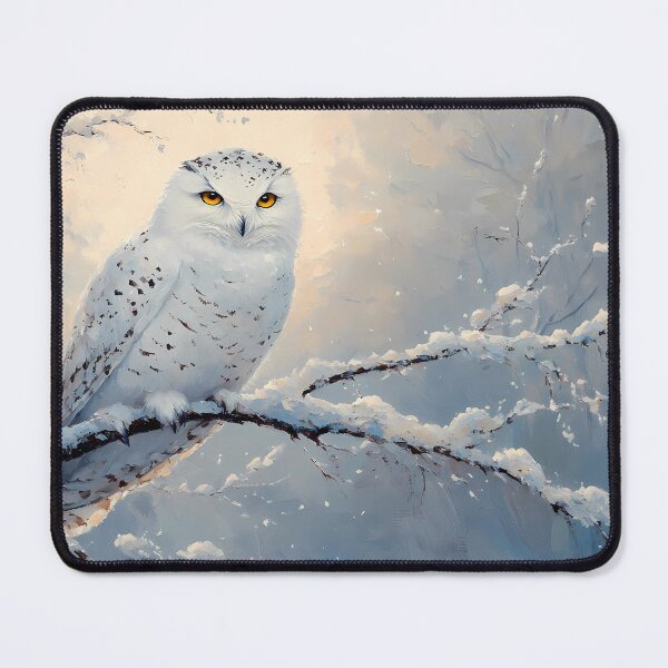 Item preview, Snowy Reflection The Owl Gaze in Winter’s Embrace designed and sold by daila70.