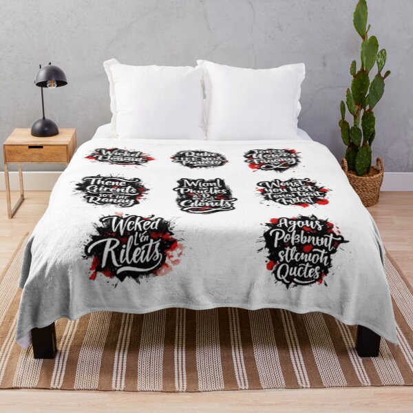 Item preview, Gothic Horror Calligraphy Quotes with Blood Splatter designed and sold by ArtsyElegance4U ⭐⭐⭐⭐⭐.