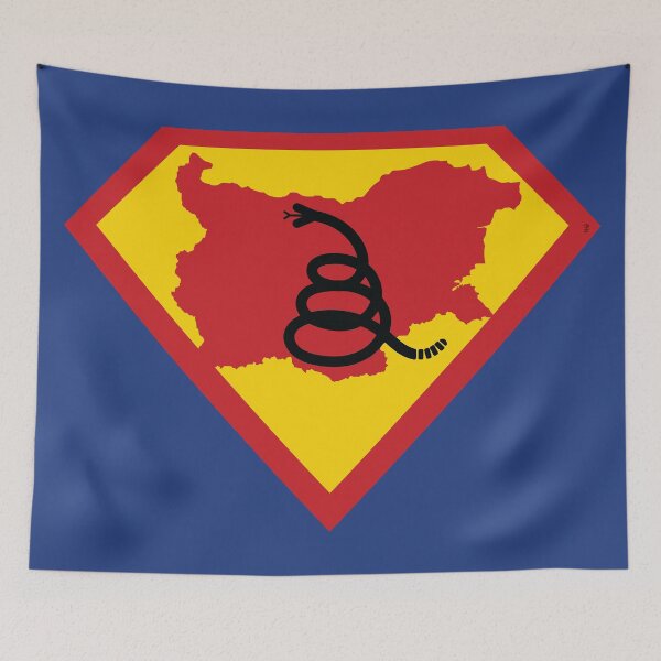 Item preview, BULGARIA SHIELD - Freedom Is The Superpower - Modern Gadsden Snake Flag - Dont Tread On Me SUPERHERO design designed and sold by pelagio.