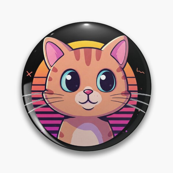 Item preview, Vaporwave Cat designed and sold by Tw1nsAIArt.