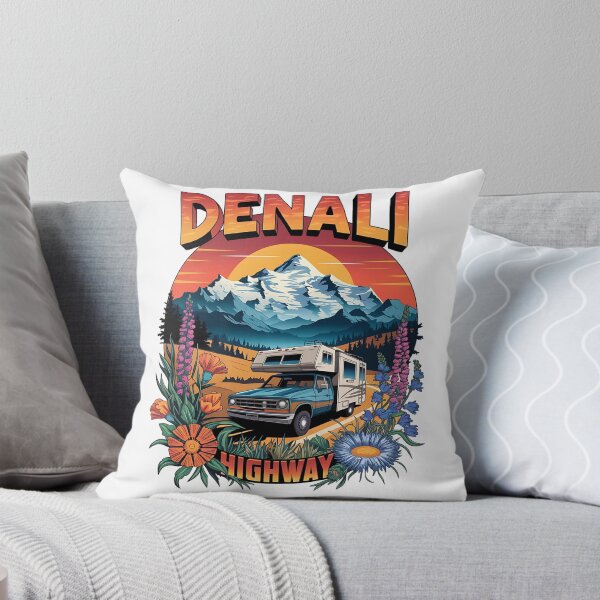 Aperçu de l'œuvre Paysage pittoresque de Denali - Montagne Denali - Mont Denali - Autoroute Denali - J'adore Denali - Faune et flore de Denali créée et vendue par JansenGS.