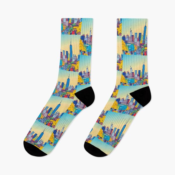Item preview, Colors Vibrant Cityscapes City Life Modern Urban Art designed and sold by ART ATTACK ZONE.
