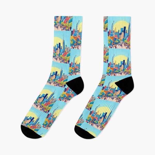 Item preview, People Vibrant Cityscapes City Life Modern Urban Art designed and sold by ART ATTACK ZONE.