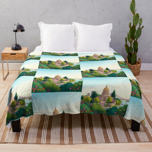 Item preview, Flowers Vibrant Cityscapes City Life Modern Urban Art designed and sold by ART ATTACK ZONE.