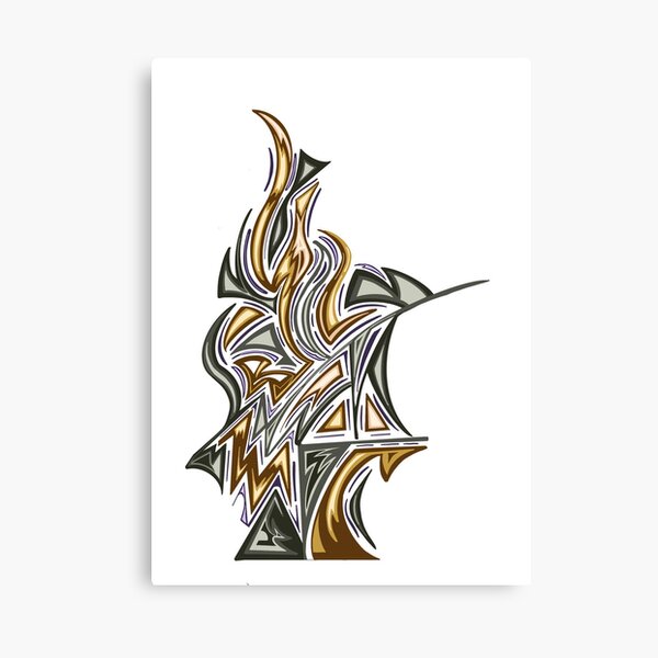 Item preview, Abstract gold and silver flames  designed and sold by Mixolydian89.