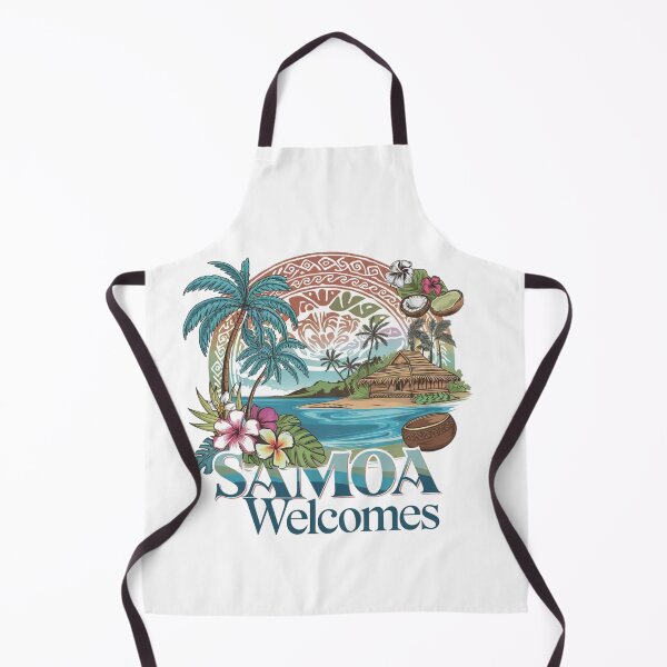 Item preview, Samoa Welcomes Flag Map Apia, Upolu, Savai'i, Togitogiga designed and sold by AnimalsDH305.