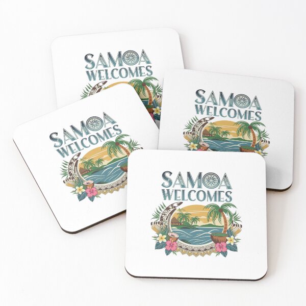 Item preview, Samoa Welcomes Flag Map Apia, Upolu, Savai'i, Togitogiga designed and sold by AnimalsDH305.