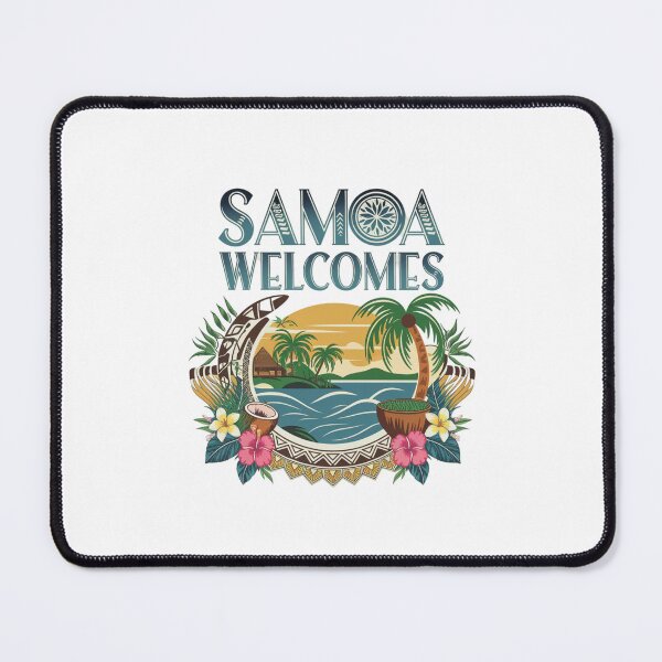 Item preview, Samoa Welcomes Flag Map Apia, Upolu, Savai'i, Togitogiga designed and sold by AnimalsDH305.
