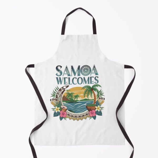 Item preview, Samoa Welcomes Flag Map Apia, Upolu, Savai'i, Togitogiga designed and sold by AnimalsDH305.
