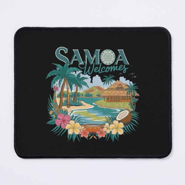 Item preview, Samoa Welcomes Flag Map Apia, Upolu, Savai'i, Togitogiga designed and sold by AnimalsDH305.