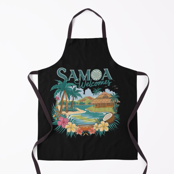 Item preview, Samoa Welcomes Flag Map Apia, Upolu, Savai'i, Togitogiga designed and sold by AnimalsDH305.