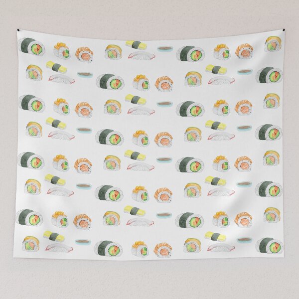 Item preview, Watercolor Sushi Rolls designed and sold by daphsam.