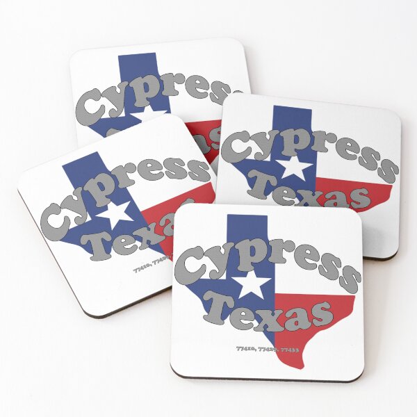 Item preview, Cypress, Texas Map with Flag & Zip Codes designed and sold by Patro Travels.