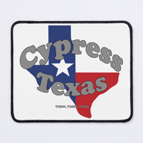 Item preview, Cypress, Texas Map with Flag & Zip Codes designed and sold by Patro Travels.