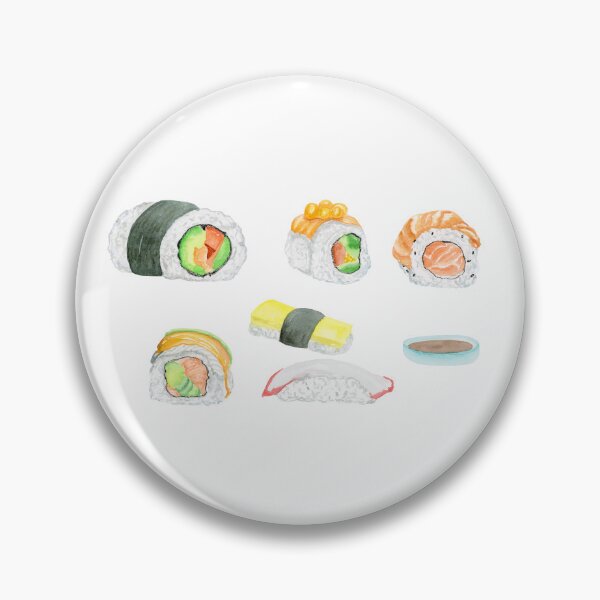 Item preview, Watercolor Sushi Rolls designed and sold by daphsam.