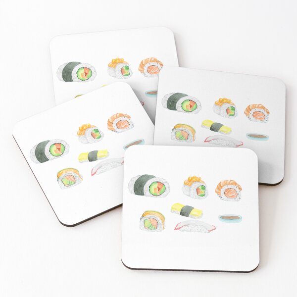 Item preview, Watercolor Sushi Rolls designed and sold by daphsam.